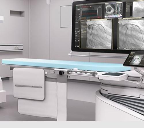 A photo of an interventional radiology room at Mackenzie Health