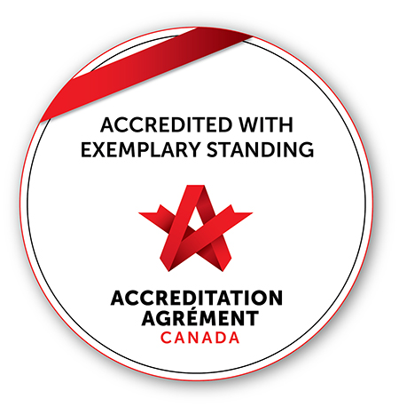 Accredited with Exemplary Standing logo
