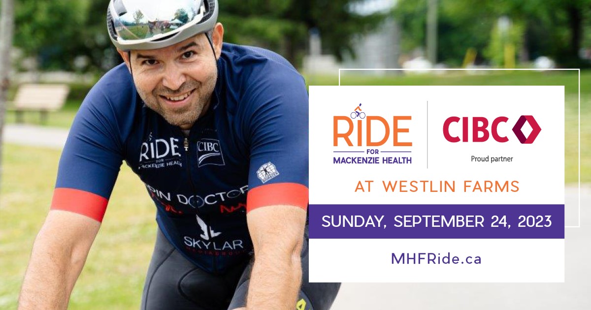 Ride event banner with Sep 24 date, logos and a closeup of a rider