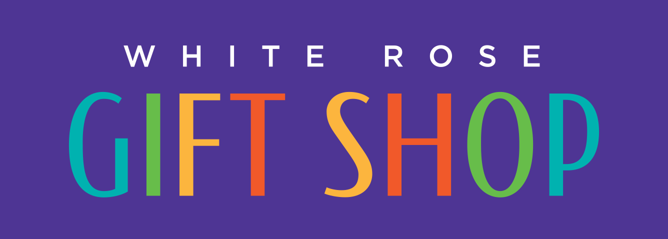 The logo for the White Rose gift shop.