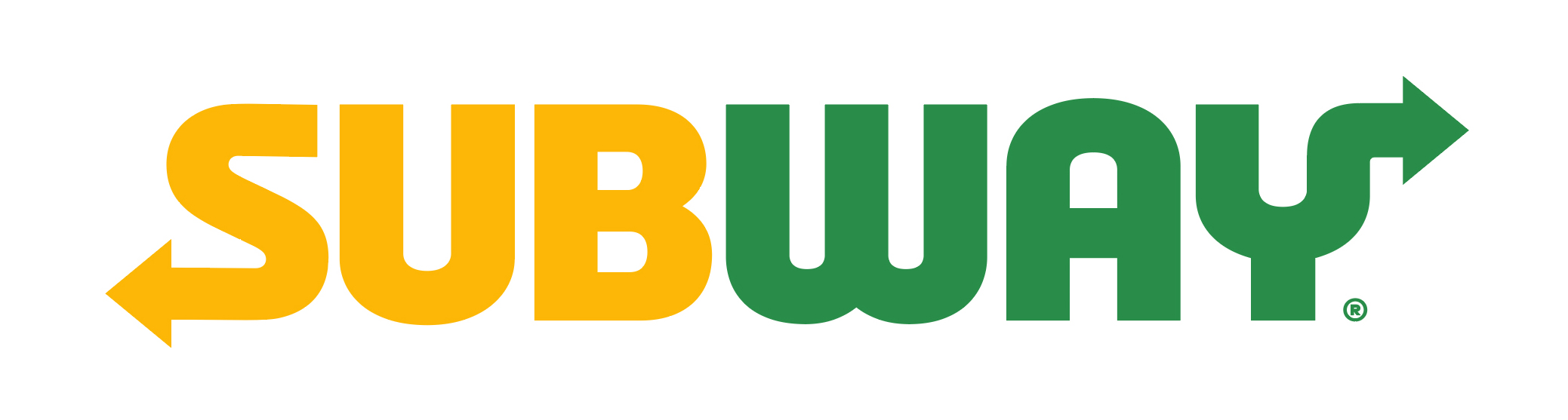 The subway logo - Sub written in yellow and way written in green.